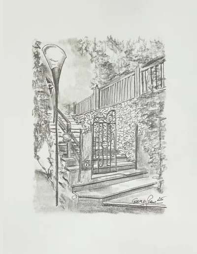 Stiege Berggasse 6, Kaltenleutgeben